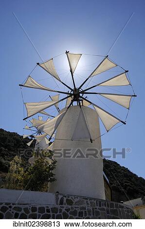 "Reconstructed windmill, Crete, Greece, Europe" View Large Photo Image Stock Image - "Reconstructed windmill, Crete, Greece, Europe". Fotosearch