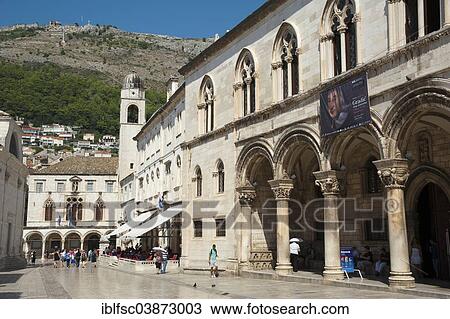 Stock Image - "Rector's Palace, historic centre, Dubrovnik, Dalmatia, Croatia, Europe". Fotosearch