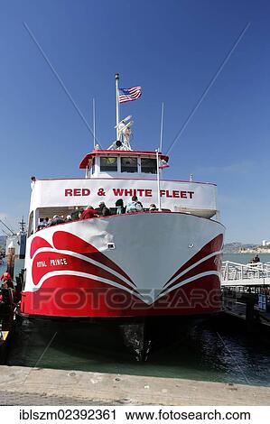 "Red and White Fleet, offering sightseeing excursions in the Bay of San Francisco, California, USA" View Large Photo Image Stock Image - "Red and White Fleet, offering sightseeing excursions in the Bay of San Francisco, California, USA". Fotosearch
