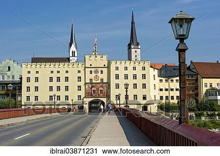 "Red Bridge to Bridge Gate, Holy Spirit Church, City Tower of the Church of Our Lady, Wasserburg am Inn, Upper Bavaria, Bavaria, Germany, Europe" View Large Photo Image Stock Image - "Red Bridge to Bridge Gate, Holy Spirit Church, City Tower of the Church of Our Lady, Wasserburg am Inn, Upper Bavaria, Bavaria, Germany, Europe". Fotosearch