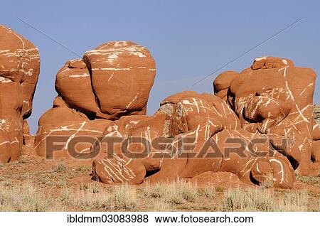"Red-brown sandstone boulders, sandstone formations, Blue Canyon, Arizona, United States, North America" View Large Photo Image Stock Photo - "Red-brown sandstone boulders, sandstone formations, Blue Canyon, Arizona, United States, North America". Fotosearch