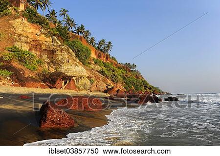 "Red cliffs, South Cliff, Arabian Sea, Varkala, Kerala, South India, India, Asia" View Large Photo Image Stock Image - "Red cliffs, South Cliff, Arabian Sea, Varkala, Kerala, South India, India, Asia". Fotosearch