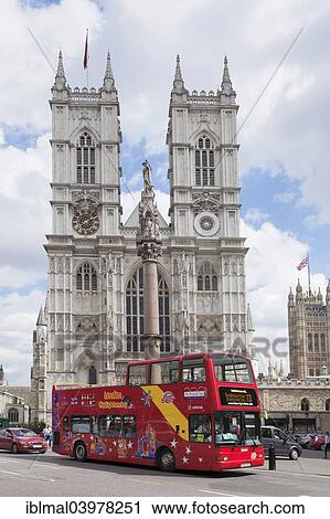 "Red double-decker bus in front of Westminster Abbey, London, England, United Kingdom, Europe" View Large Photo Image Stock Image - "Red double-decker bus in front of Westminster Abbey, London, England, United Kingdom, Europe". Fotosearch