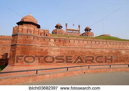 "Red Fort with Lahore Gate, New Delhi, Delhi, India, Asia" View Large Photo Image Stock Photo - "Red Fort with Lahore Gate, New Delhi, Delhi, India, Asia". Fotosearch