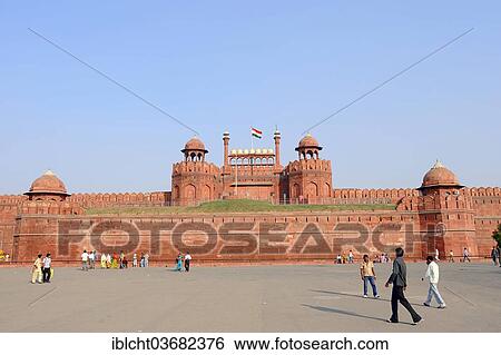 "Red Fort with Lahore Gate, New Delhi, Delhi, India, Asia" View Large Photo Image Stock Photograph - "Red Fort with Lahore Gate, New Delhi, Delhi, India, Asia". Fotosearch
