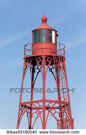 "Red lighthouse, steel structure, Walcheren, Vlissingen, Walcheren, Zeeland province, The Netherlands, Europe" View Large Photo Image Stock Photography - "Red lighthouse, steel structure, Walcheren, Vlissingen, Walcheren, Zeeland province, The Netherlands, Europe". Fotosearch