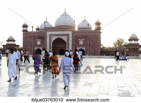"Red sandstone mosque, Taj Mahal, Agra, Uttar Pradesh, India, Asia" View Large Photo Image Stock Image - "Red sandstone mosque, Taj Mahal, Agra, Uttar Pradesh, India, Asia". Fotosearch