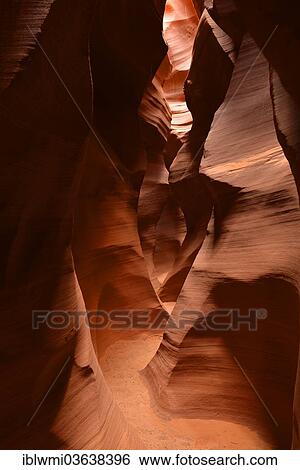 "Red sandstone of the Moenkopi Formation, rock shapes, colours and textures in the Secret Slot Canyon, Page, Arizona, United States, North America" View Large Photo Image Stock Photograph - "Red sandstone of the Moenkopi Formation, rock shapes, colours and textures in the Secret Slot Canyon, Page, Arizona, United States, North America". Fotosearch