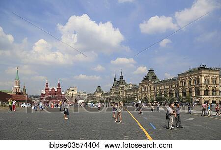 "Red Square or Krasnaya Ploshchad, with the Kremlin, Lenin Mausoleum, State Historical Museum and the GUM department store, Moskau, Russia, Europe" View Large Photo Image Picture - "Red Square or Krasnaya Ploshchad, with the Kremlin, Lenin Mausoleum, State Historical Museum and the GUM department store, Moskau, Russia, Europe". Fotosearch