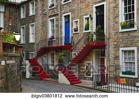 "Red stairs, old town, Edinburgh, Scotland, United Kingdom, Europe" View Large Photo Image Stock Image - "Red stairs, old town, Edinburgh, Scotland, United Kingdom, Europe". Fotosearch