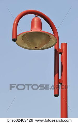 "Red street lamp, Thuringia, Germany, Europe" View Large Photo Image Stock Photograph - "Red street lamp, Thuringia, Germany, Europe". Fotosearch