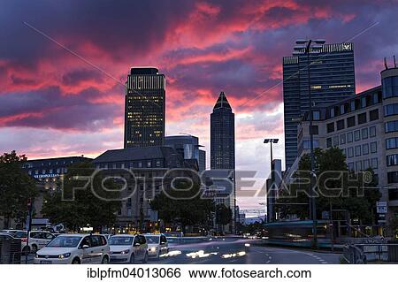 "Red sunset over skyline, Frankfurt am Main, Hesse, Germany, Europe" View Large Photo Image Stock Photograph - "Red sunset over skyline, Frankfurt am Main, Hesse, Germany, Europe". Fotosearch