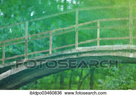 "Reflection of a bridge leading across a small stream, Muggendorf, Lower Austria, Austria, Europe" View Large Photo Image Stock Photograph - "Reflection of a bridge leading across a small stream, Muggendorf, Lower Austria, Austria, Europe". Fotosearch