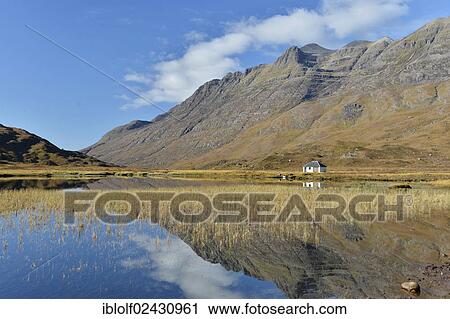 "Reflections in the lake in front of Mt Liathach, Glen Torridon, Beinn Eighe National Nature Reserve, SNH, Kinlochewe, Scottish Highlands, Wester Ross, Scotland, United Kingdom, Europe" View Large Photo Image Stock Image - "Reflections in the lake in front of Mt Liathach, Glen Torridon, Beinn Eighe National Nature Reserve, SNH, Kinlochewe, Scottish Highlands, Wester Ross, Scotland, United Kingdom, Europe". Fotosearch