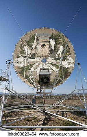 "Reflections in the mirror of a so-called Stirling dish while it is set up to generate energy at a solar energy field in the Tabernas Desert, Almeria province, Andalucia, Spain, Europe" View Large Photo Image Picture - "Reflections in the mirror of a so-called Stirling dish while it is set up to generate energy at a solar energy field in the Tabernas Desert, Almeria province, Andalucia, Spain, Europe". Fotosearch
