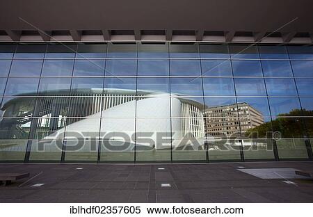"Reflections of the Philharmonie building, philharmonic hall, in the windows of the Congress Centre, Place de l'Europe, European Quarter on the Kirchberg-Plateau, Luxembourg City, Luxembourg, Europe, PublicGround, Europe" View Large Photo Image Stock Photography - "Reflections of the Philharmonie building, philharmonic hall, in the windows of the Congress Centre, Place de l'Europe, European Quarter on the Kirchberg-Plateau, Luxembourg City, Luxembourg, Europe, PublicGround, Europe". Fotosearch
