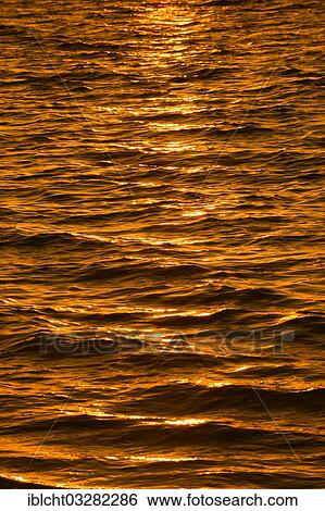 "Reflections on the water surface at sunset, Sanibel Island, Florida, United States, North America" View Large Photo Image Stock Photograph - "Reflections on the water surface at sunset, Sanibel Island, Florida, United States, North America". Fotosearch