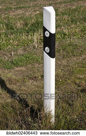 Stock Image - "Reflector post, Kamen, Ruhr area, North Rhine-Westphalia, Germany, Europe, PublicGround, Europe". Fotosearch
