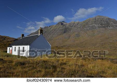 "Refuge in front of Mt Liathach, Glen Torridon, Beinn Eighe National Nature Reserve, SNH, Kinlochewe, Scottish Highlands, Wester Ross, Scotland, United Kingdom, Europe" View Large Photo Image Picture - "Refuge in front of Mt Liathach, Glen Torridon, Beinn Eighe National Nature Reserve, SNH, Kinlochewe, Scottish Highlands, Wester Ross, Scotland, United Kingdom, Europe". Fotosearch