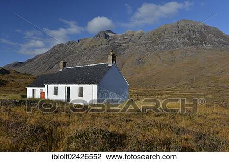 "Refuge in front of Mt. Liathach, Glen Torridon, Beinn Eighe National Nature Reserve, SNH, Kinlochewe, Scottish Highlands, Western Ross, Scotland, United Kingdom, Europe" View Large Photo Image Stock Image - "Refuge in front of Mt. Liathach, Glen Torridon, Beinn Eighe National Nature Reserve, SNH, Kinlochewe, Scottish Highlands, Western Ross, Scotland, United Kingdom, Europe". Fotosearch