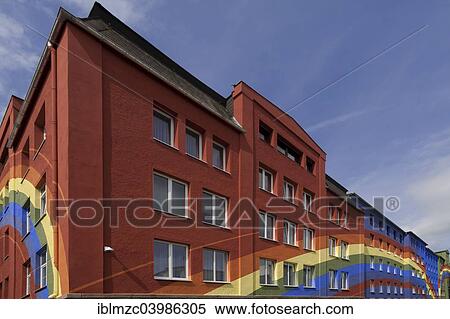 Stock Photography - "Regenbogenhaus, factory building of the Rosenthal company, Selb, Upper Franconia, Bavaria, Germany, Europe". Fotosearch