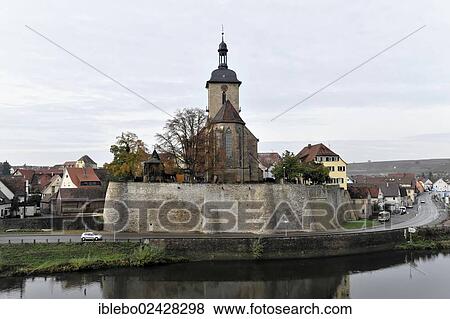 Stock Photo - "Regiswindis church, Lauffen am Neckar, Baden-Wuerttemberg, Germany, Europe". Fotosearch