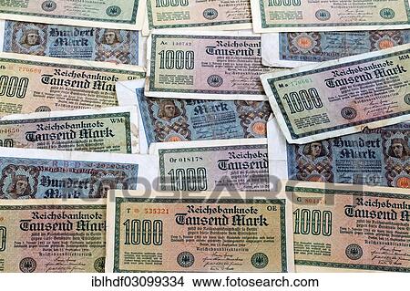 "Reichsmark banknotes with face value from 100 to 1000 Reichsmark, 1922, Berlin, Germany, Europe" View Large Photo Image Picture - "Reichsmark banknotes with face value from 100 to 1000 Reichsmark, 1922, Berlin, Germany, Europe". Fotosearch