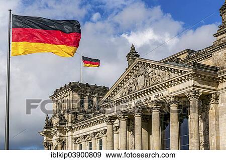 "Reichstag building with German flags, Berlin, Germany, Europe" View Large Photo Image Stock Photo - "Reichstag building with German flags, Berlin, Germany, Europe". Fotosearch