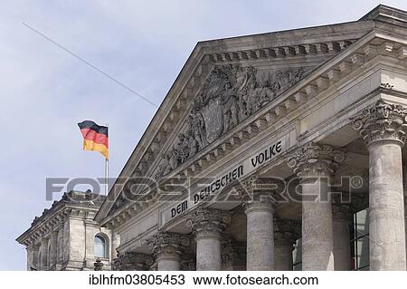 Stock Image - "Reichstag parliament, Berlin, Germany, Europe". Fotosearch