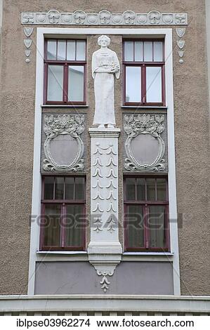 "Relief of a woman, Art Nouveau facade of the house Vilandes iela 10, architect Konstantins Peksens, Riga, Latvia, Europe" View Large Photo Image Picture - "Relief of a woman, Art Nouveau facade of the house Vilandes iela 10, architect Konstantins Peksens, Riga, Latvia, Europe". Fotosearch