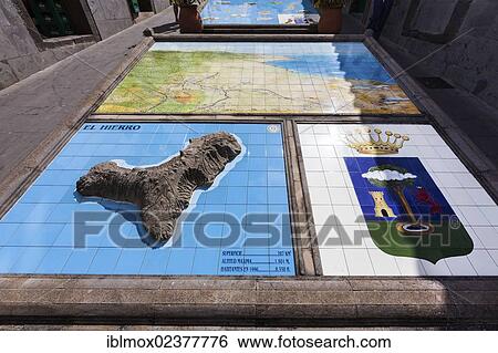 "Relief of the individual islands of the Canaries, here: El Hierro, Plaza de San Roque, Firgas, Gran Canaria, Canary Islands, Spain, Europe, PublicGround, Europe" View Large Photo Image Stock Photograph - "Relief of the individual islands of the Canaries, here: El Hierro, Plaza de San Roque, Firgas, Gran Canaria, Canary Islands, Spain, Europe, PublicGround, Europe". Fotosearch