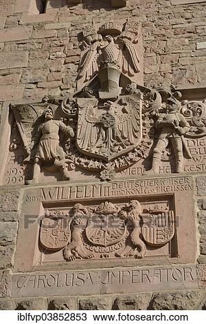 "Relief on the entrance portal of Hohkonigsburg Castle or Chateau du Haut-Koenigsbourg, Hohenstaufen Empire castle from the 12th Century, near Orschwiller, Departement Bas-Rhin, Alsace, France, Europe" View Large Photo Image Stock Image - "Relief on the entrance portal of Hohkonigsburg Castle or Chateau du Haut-Koenigsbourg, Hohenstaufen Empire castle from the 12th Century, near Orschwiller, Departement Bas-Rhin, Alsace, France, Europe". Fotosearch