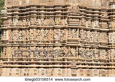 "Relief sculptures of gods and men on the facade of the Kandariya Mahadeva temple, Khajuraho Group of Monuments, UNESCO World Heritage Site, Tempelbezirk von Khajuraho, Khajuraho, Madhya Pradesh, India, Asia" View Large Photo Image Picture - "Relief sculptures of gods and men on the facade of the Kandariya Mahadeva temple, Khajuraho Group of Monuments, UNESCO World Heritage Site, Tempelbezirk von Khajuraho, Khajuraho, Madhya Pradesh, India, Asia". Fotosearch
