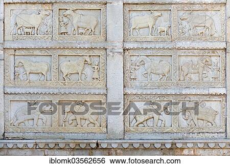 "Reliefs of elephants, horses and cattle, 84-column cenotaph, grave monument or tomb, Bundi, Rajasthan, India, Asia" View Large Photo Image Stock Photograph - "Reliefs of elephants, horses and cattle, 84-column cenotaph, grave monument or tomb, Bundi, Rajasthan, India, Asia". Fotosearch