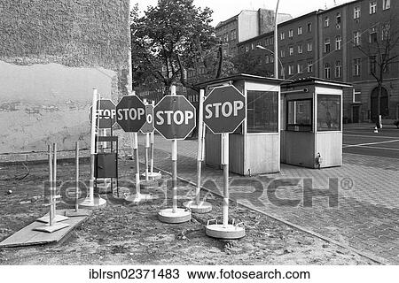 "Remains of the Berlin Wall, former border crossing at Brunnenstrasse road in Mitte, Berlin, Germany, Europe" View Large Photo Image Stock Image - "Remains of the Berlin Wall, former border crossing at Brunnenstrasse road in Mitte, Berlin, Germany, Europe". Fotosearch