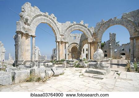 "Remains of the pillar of Saint Simeon Stylites, Church of Saint Simeon Stylites, near Aleppo, Syria, Asia" View Large Photo Image Stock Image - "Remains of the pillar of Saint Simeon Stylites, Church of Saint Simeon Stylites, near Aleppo, Syria, Asia". Fotosearch