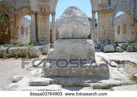 "Remains of the pillar of Saint Simeon Stylites, Church of Saint Simeon Stylites, near Aleppo, Syria, Asia" View Large Photo Image Stock Image - "Remains of the pillar of Saint Simeon Stylites, Church of Saint Simeon Stylites, near Aleppo, Syria, Asia". Fotosearch