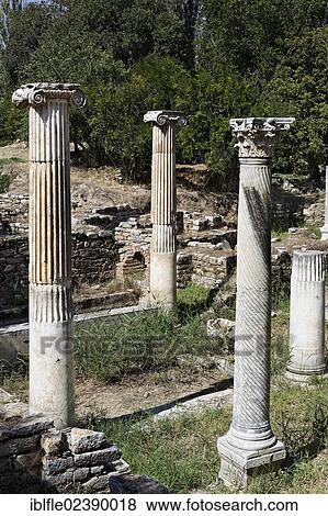 "Remnants and pillars at the ruins of Aphrodisias, Geyre Karacasu, Aydin, Western Turkey, Turkey, Asia" View Large Photo Image Stock Photo - "Remnants and pillars at the ruins of Aphrodisias, Geyre Karacasu, Aydin, Western Turkey, Turkey, Asia". Fotosearch
