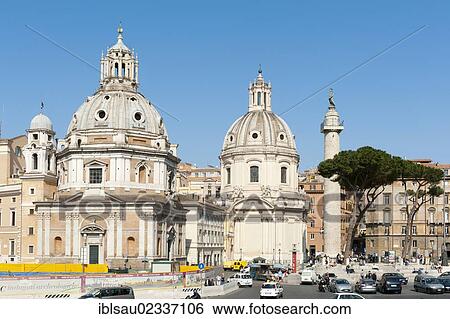 "Renaissance, church of Santa Maria di Loreto and the Trajan's Column, Piazza Venezia square, ancient Rome, Italy, Southern Europe, Europe" View Large Photo Image Stock Photograph - "Renaissance, church of Santa Maria di Loreto and the Trajan's Column, Piazza Venezia square, ancient Rome, Italy, Southern Europe, Europe". Fotosearch
