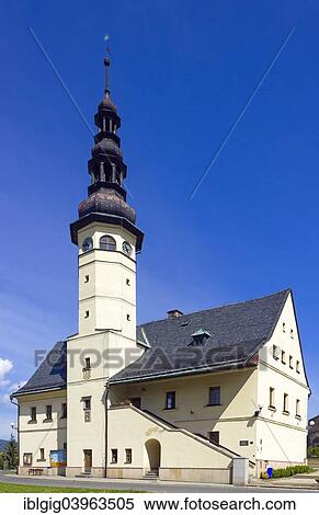 "Renaissance town hall, Stare Mesto, Sumperk district, Olomoucky region, Czech Republic, Europe" View Large Photo Image Stock Photography - "Renaissance town hall, Stare Mesto, Sumperk district, Olomoucky region, Czech Republic, Europe". Fotosearch