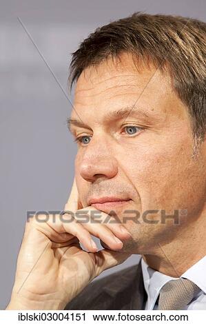 Stock Image - "Rene Obermann, CEO of Deutsche Telekom AG, in Passau, Bavaria, Germany, Europe". Fotosearch