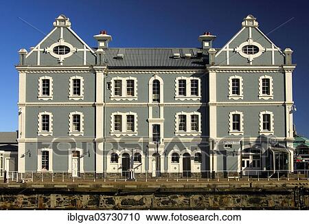 Stock Image - "Renovated trading house building in the African Trading Port, Cape Town, Western Cape, South Africa, Africa". Fotosearch