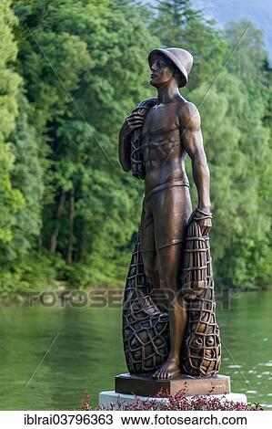 "Replica of the fishermen statue of Richard Miller, Kochel am See, Upper Bavaria, Bavaria, Germany, Europe" View Large Photo Image Stock Image - "Replica of the fishermen statue of Richard Miller, Kochel am See, Upper Bavaria, Bavaria, Germany, Europe". Fotosearch