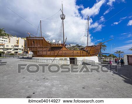 "Replica of the ship Santa Maria of Columbus in Santa Cruz de la Palma, La Palma, Canary Islands, Spain, Europe" View Large Photo Image Stock Photo - "Replica of the ship Santa Maria of Columbus in Santa Cruz de la Palma, La Palma, Canary Islands, Spain, Europe". Fotosearch