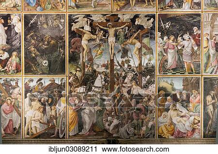 "Representation of the Life and Passion of Christ, from the Renaissance painter Gaudenzio Ferrari, 1513, in the Franciscan Church of Madonna delle Grazie, Our Lady of Graces, from 1493, Varallo, Val Sesia, Piedmont, Italy, Europe" View Large Photo Image Stock Image - "Representation of the Life and Passion of Christ, from the Renaissance painter Gaudenzio Ferrari, 1513, in the Franciscan Church of Madonna delle Grazie, Our Lady of Graces, from 1493, Varallo, Val Sesia, Piedmont, Italy, Europe". Fotosearch