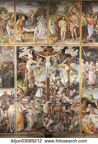 "Representation of the Life and Passion of Christ, from the Renaissance painter Gaudenzio Ferrari, 1513, in the Franciscan Church of Madonna delle Grazie, Our Lady of Graces, from 1493, Varallo, Val Sesia, Piedmont, Italy, Europe" View Large Photo Image Stock Image - "Representation of the Life and Passion of Christ, from the Renaissance painter Gaudenzio Ferrari, 1513, in the Franciscan Church of Madonna delle Grazie, Our Lady of Graces, from 1493, Varallo, Val Sesia, Piedmont, Italy, Europe". Fotosearch