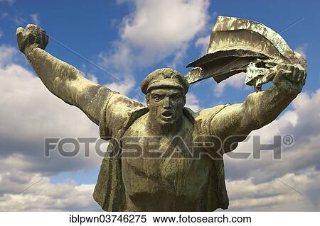 Stock Photography - "Republic of Councils Monument, Memento Park, Budapest, Hungary, Europe". Fotosearch