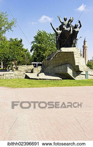 "Republic Square with a statue of Kemal Ataturk, Antalya, Turkey, Asia" View Large Photo Image Stock Image - "Republic Square with a statue of Kemal Ataturk, Antalya, Turkey, Asia". Fotosearch
