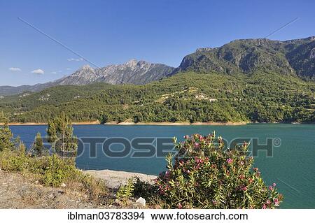 "Reservoir Baraj Goeluene Girmek, Dimcay Valley, Taurus Mountains, Alanya, Antalya Province, Turkey, Asia" View Large Photo Image Picture - "Reservoir Baraj Goeluene Girmek, Dimcay Valley, Taurus Mountains, Alanya, Antalya Province, Turkey, Asia". Fotosearch