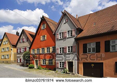 "Residential and commercial buildings, ca. 1600, Dinkelsbuhl, Middle Franconia, Bavaria, Germany, Europe" View Large Photo Image Picture - "Residential and commercial buildings, ca. 1600, Dinkelsbuhl, Middle Franconia, Bavaria, Germany, Europe". Fotosearch